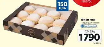 Lidl Töltött fánk 12 x 65 g ajánlat