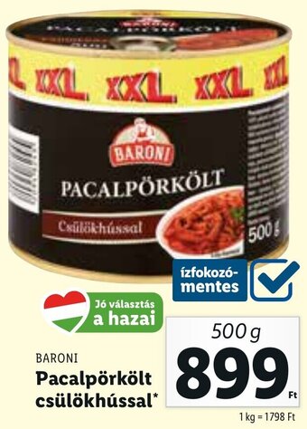 Lidl Baroni pacalpörkölt csülökhússal 500 g ajánlat
