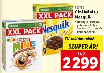 Lidl Nestlé cini minis / nesquik 1 kg ajánlat