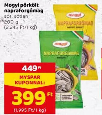 Spar Mogyi pörkölt napraforgómag 200 g ajánlat