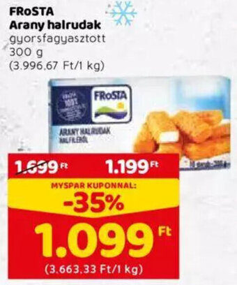 Spar Frosta arany halrudak 300 g ajánlat