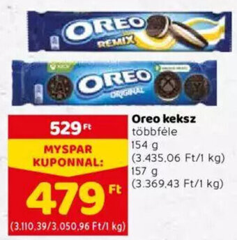 Spar Oreo keksz 154 / 157 g ajánlat