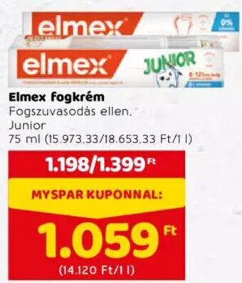 Spar Elmex fogkrém 75 ml ajánlat