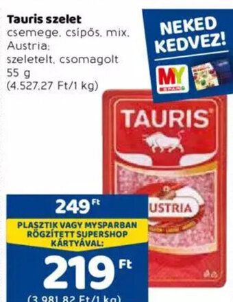 Spar Tauris szelet 55 g ajánlat