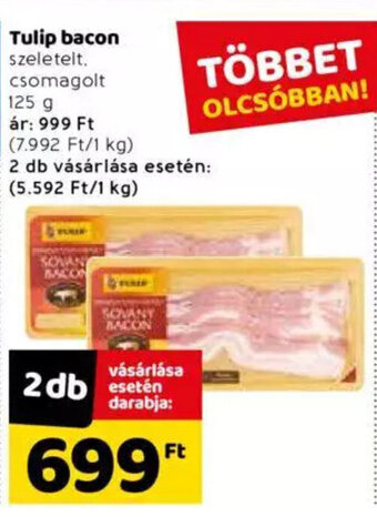 Spar Tulip bacon 125 g ajánlat