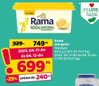 Spar Rama margarin 400 g ajánlat