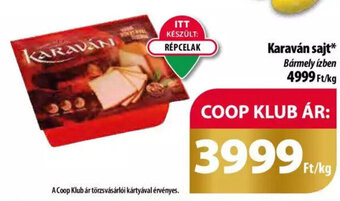 Coop Karaván sajt 1 kg ajánlat