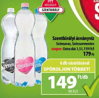 Coop Szentkirályi ásványvíz 1,5 l ajánlat