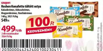 Roshen konafetto töltött ostya 140 g