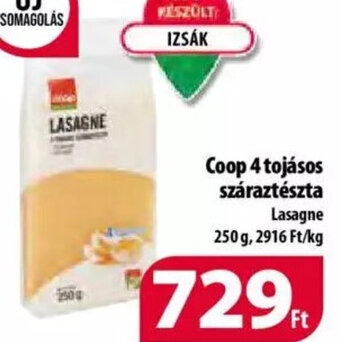 Coop Coop 4 tojásos száraztészta 250 g ajánlat