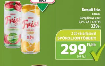 Coop Borsodi friss 0,5 l ajánlat