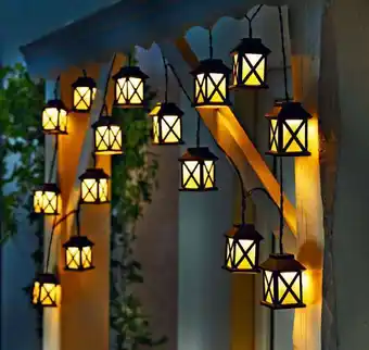 15 db led-es lámpás - fekete - méretet 15 db, 280 cm