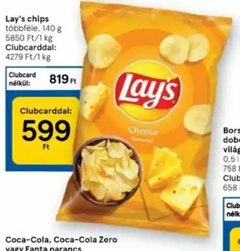 Tesco Lay's chips 140 g ajánlat