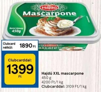Tesco Hajdú xxl mascarpone 450 g ajánlat