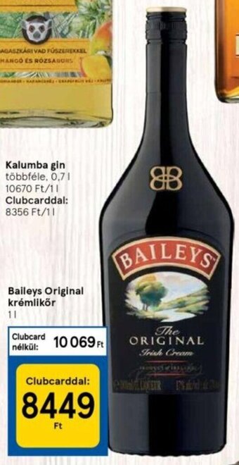Tesco Baileys original krémlikőr 1 l ajánlat