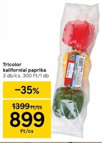 Tesco Tricolor kaliforniai paprika 3 db ajánlat