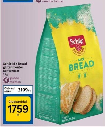 Tesco Schär mix bread gluténmentes kenyérliszt 1 kg ajánlat