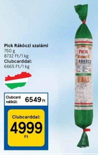 Tesco Pick rákóczi szalámi 750 g ajánlat
