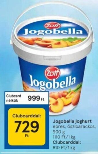 Tesco Zott jogobella joghurt 900 g ajánlat