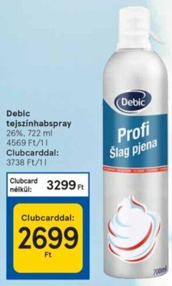 Debic tejszínhabspray 722 ml
