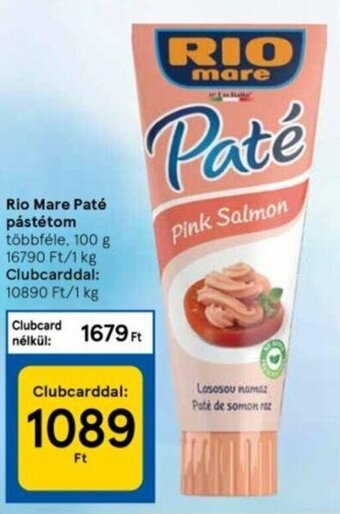 Tesco Rio Mare paté pástétom 100 g ajánlat