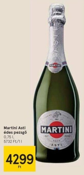 Tesco Martini asti édes pezsgő 0,75 l ajánlat