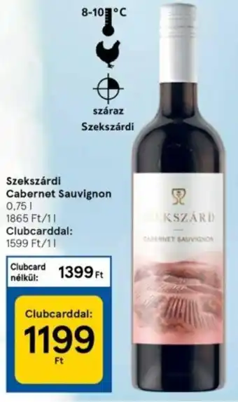 Tesco Szekszárdi cabernet sauvignon 0,75 l ajánlat