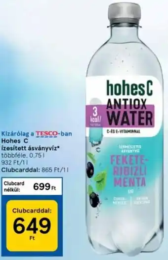 Tesco Hohes C ízesített ásványvÍz 0,75 l ajánlat