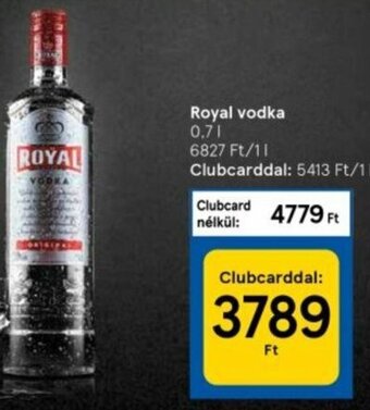 Tesco Royal vodka 0,7 l ajánlat