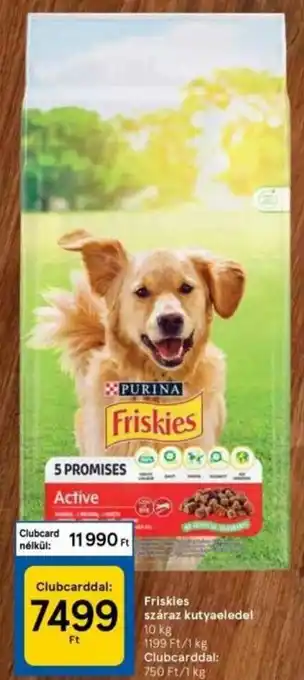 Tesco Purina Friskies száraz kutyaeledel 10 kg ajánlat