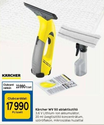 Tesco Kärcher wv 50 ablaktisztító 1 db ajánlat