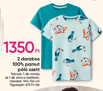 Pepco 2 darabos 100% pamut póló szett ajánlat
