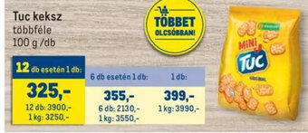 Metro Tuc keksz 100 g ajánlat