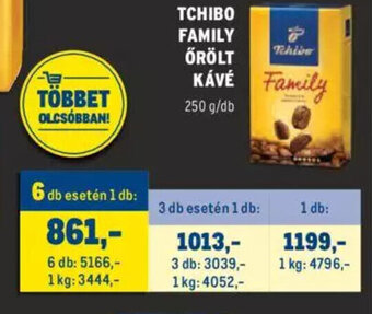 Metro Tchibo family őrölt kávé 250 g ajánlat