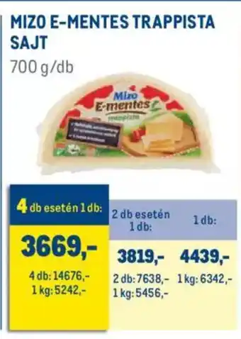 Metro Mizo e-mentes trappista sajt 700 g ajánlat