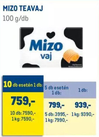 Metro Mizo teavaj 100 g ajánlat