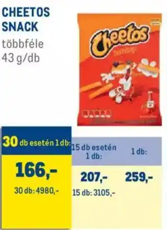 Cheetos snack 43 g