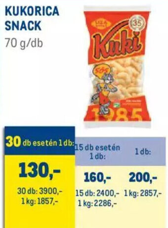 Metro Kukorica snack 70 g ajánlat