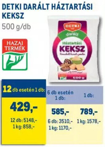 Metro Detki darált háztartási keksz 500 g ajánlat