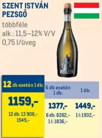 Szent istván pezsgő 0,75 l