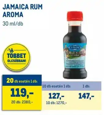 Metro Virgin Jamaica rum aroma 30 ml ajánlat