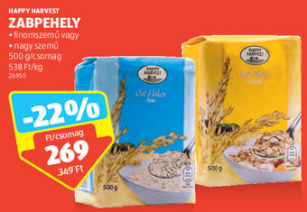 ALDI Happy Harvest zabpehely 500 g ajánlat