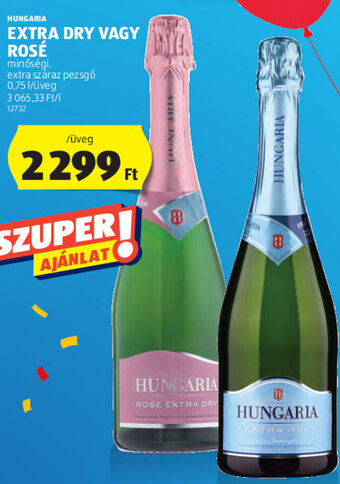 ALDI Hungaria extra dry vagy rosé 0,75 l ajánlat