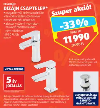 ALDI Easyhome dizájn csaptelep 1 db ajánlat