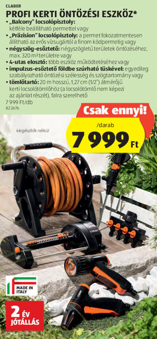ALDI Claber profi kerti öntözési eszköz 1 db ajánlat