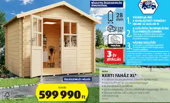 ALDI Weka kerti faház xl 1 db ajánlat