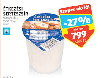 ALDI Étkezési sertészsír 500 g ajánlat