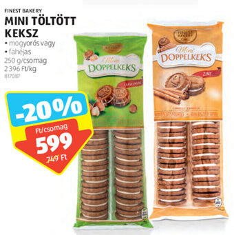 ALDI Finest Bakery mini töltött keksz 250 g ajánlat