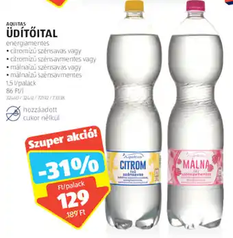 ALDI Aquitas üdítőital 1,5 l ajánlat