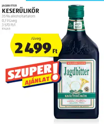Jagdbitter keserűlikőr 0,7 l